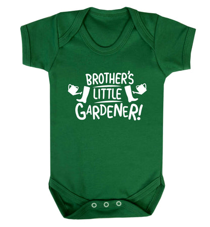 Brother's little gardener Baby Vest green 18-24 months