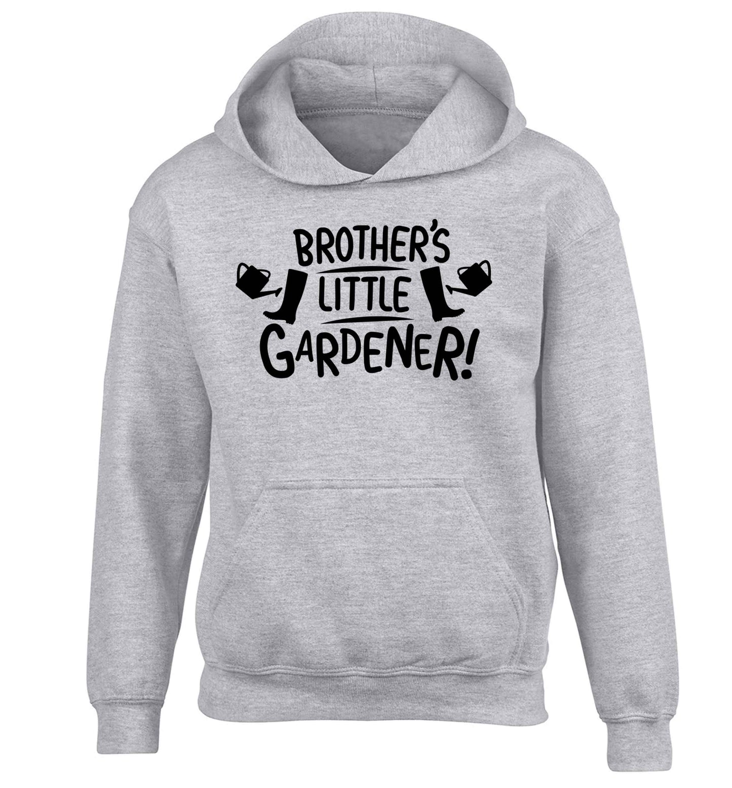 Brother's little gardener children's grey hoodie 12-13 Years