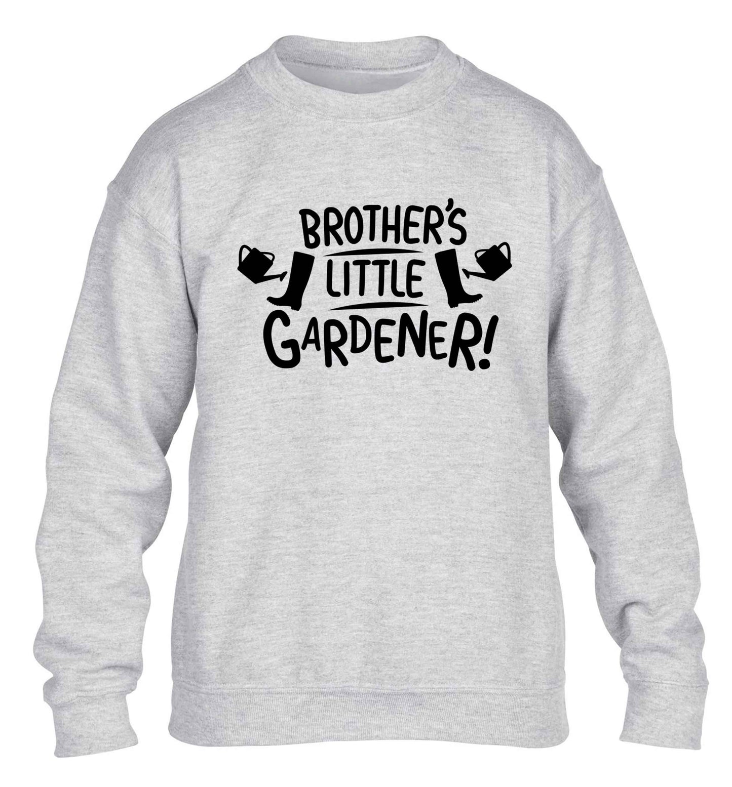 Brother's little gardener children's grey sweater 12-13 Years