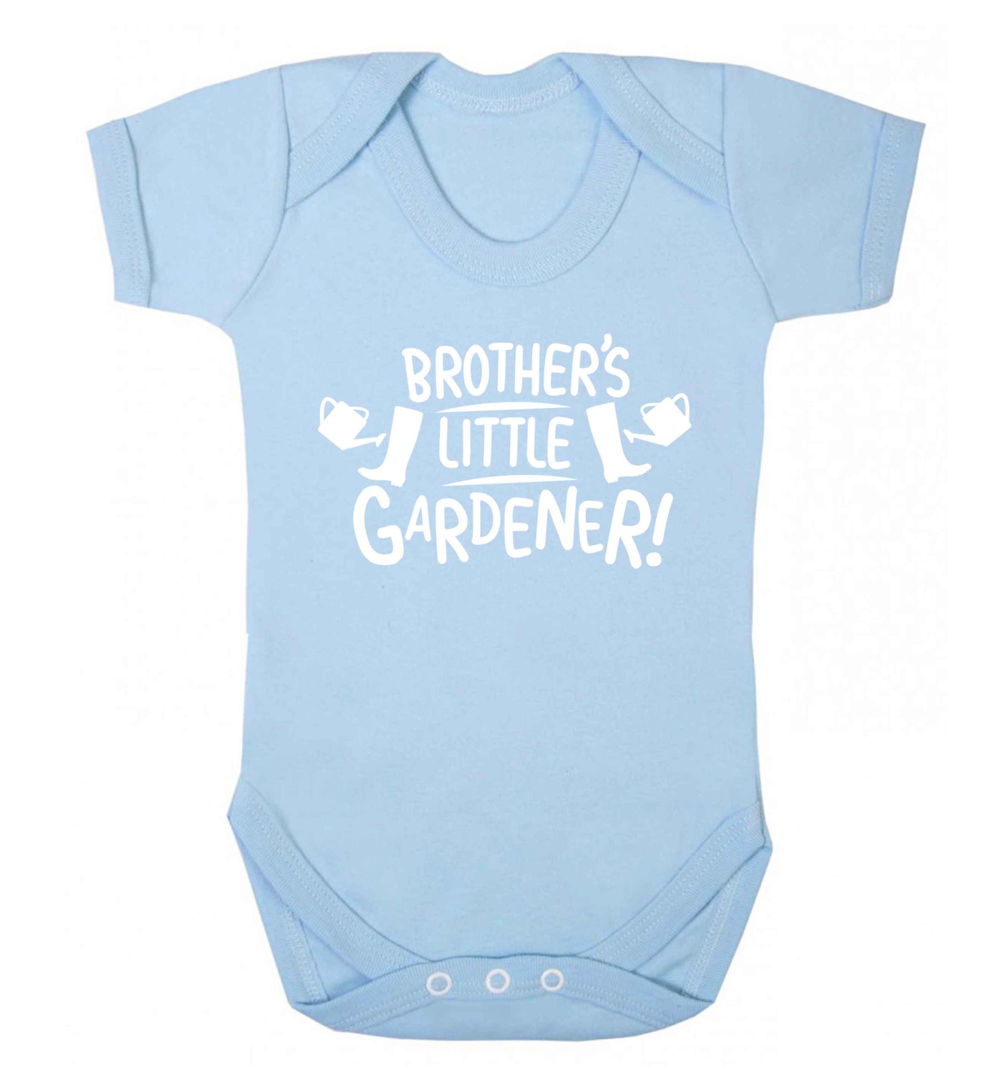 Brother's little gardener Baby Vest pale blue 18-24 months
