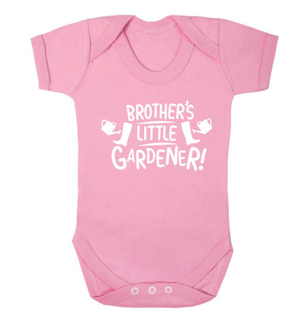 Brother's little gardener Baby Vest pale pink 18-24 months
