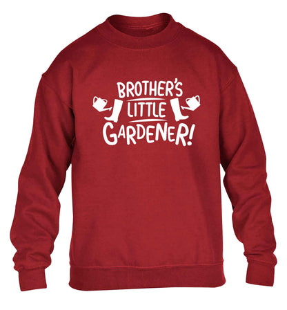 Brother's little gardener children's grey sweater 12-13 Years
