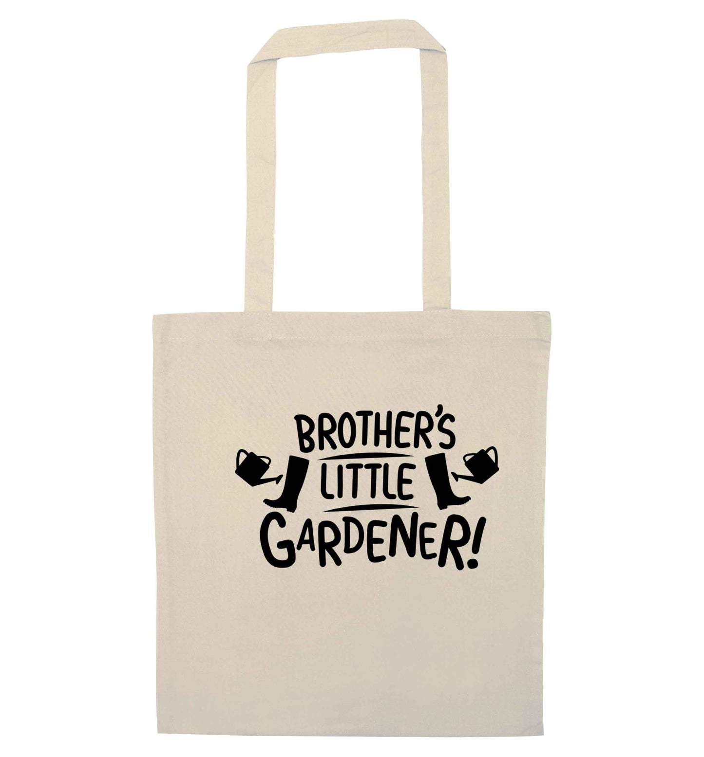 Brother's little gardener natural tote bag