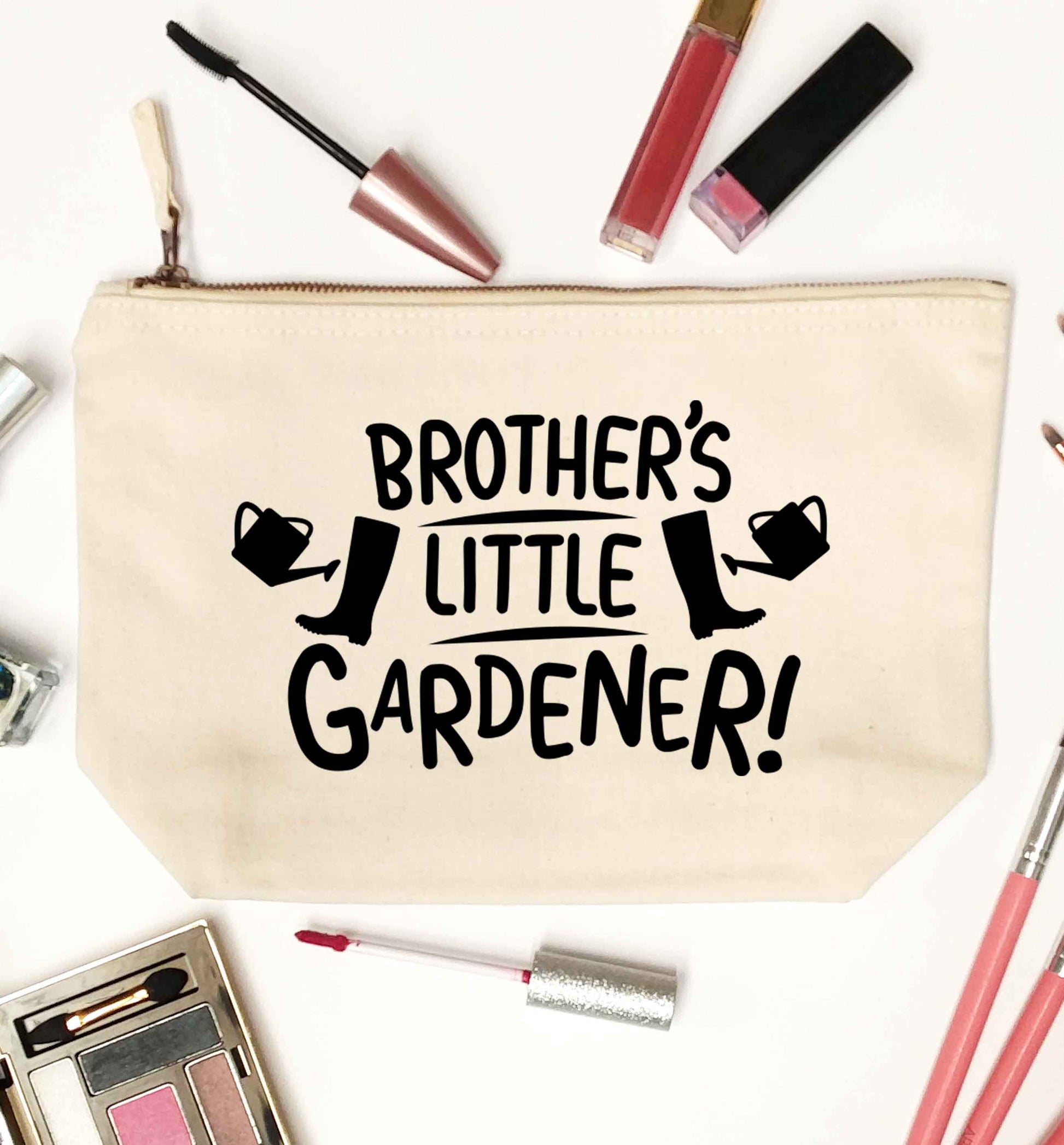 Brother's little gardener natural makeup bag