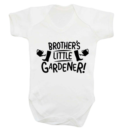 Brother's little gardener Baby Vest white 18-24 months