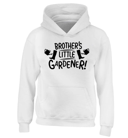 Brother's little gardener children's white hoodie 12-13 Years