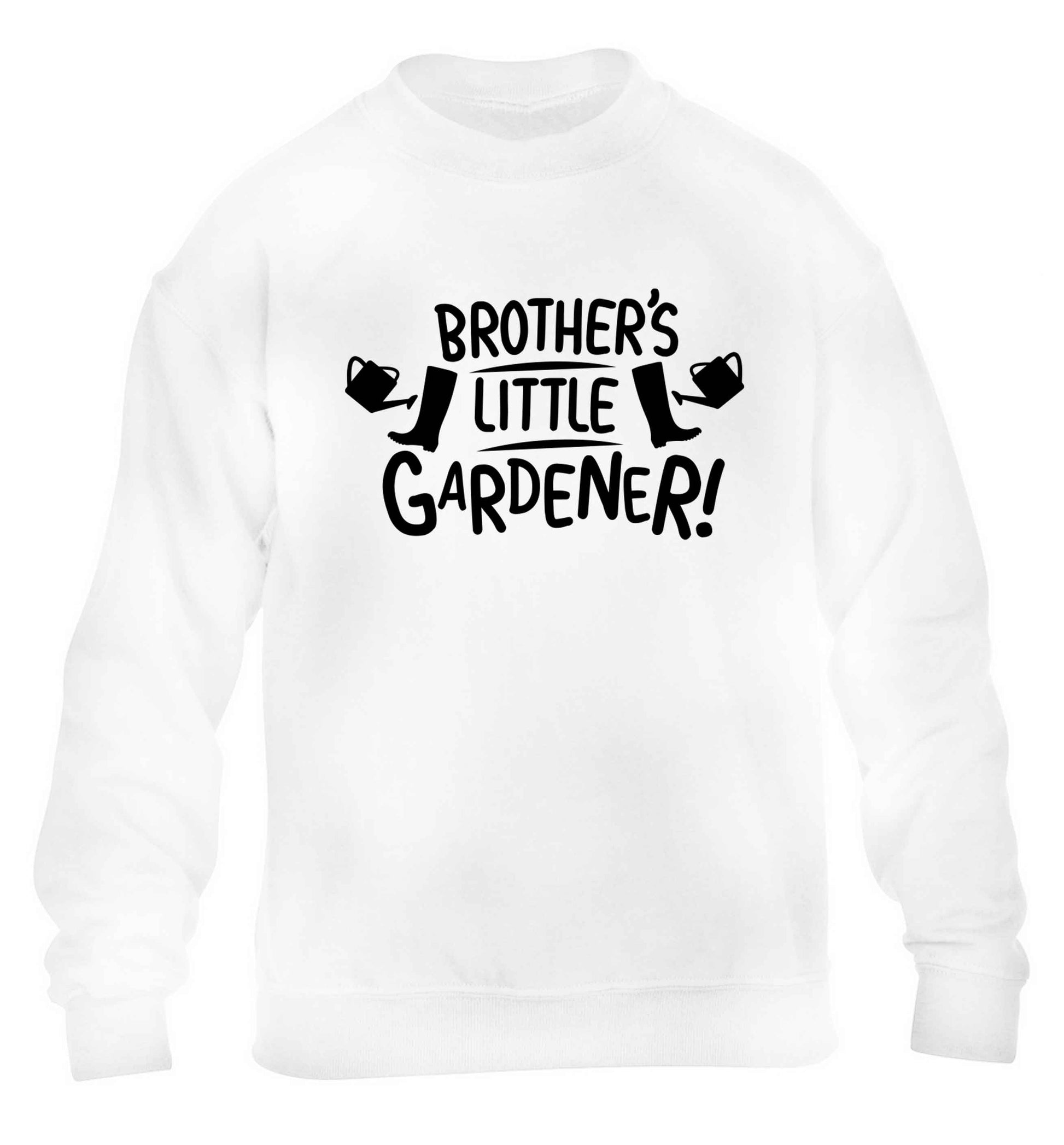 Brother's little gardener children's white sweater 12-13 Years