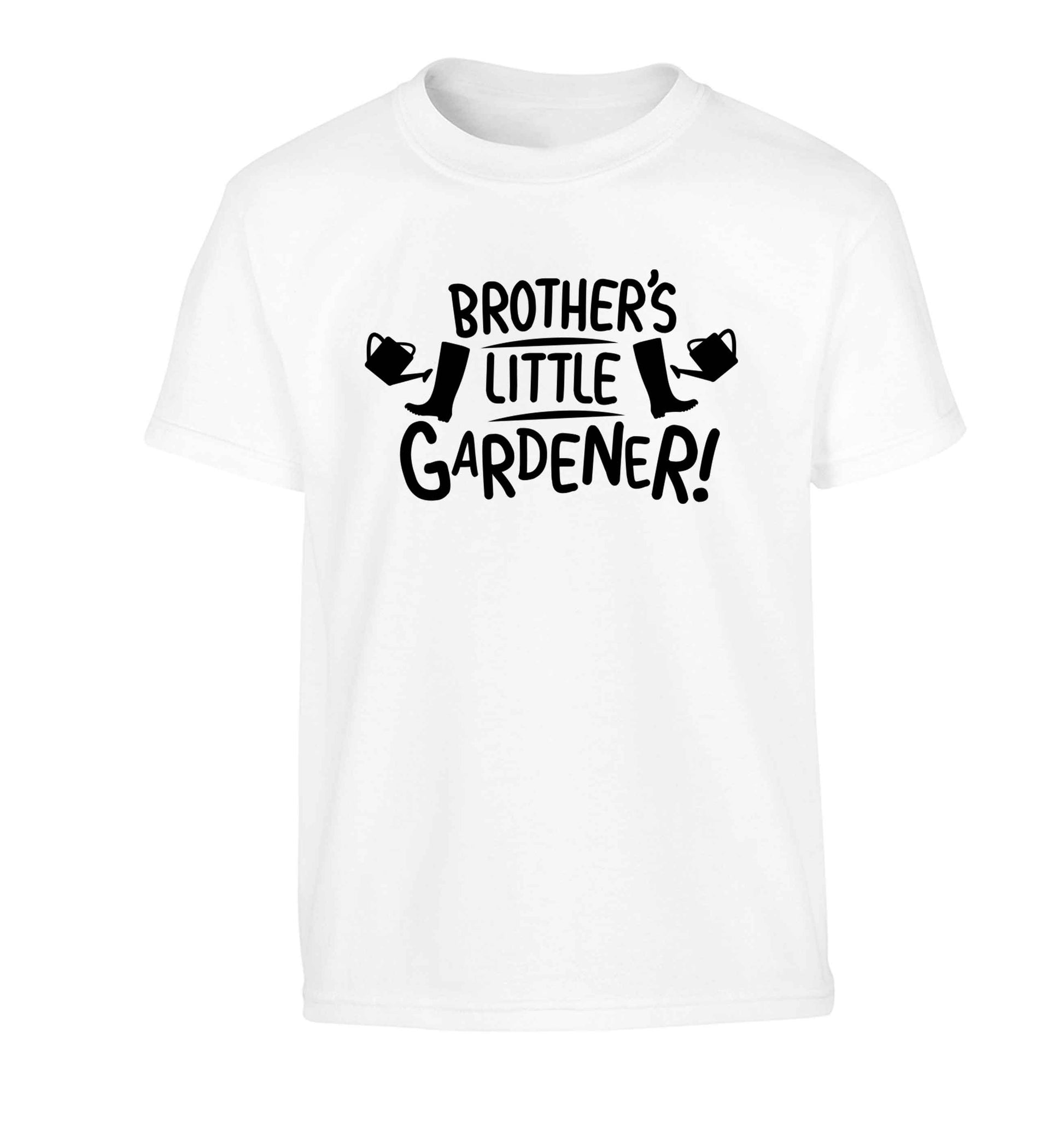Brother's little gardener Children's white Tshirt 12-13 Years