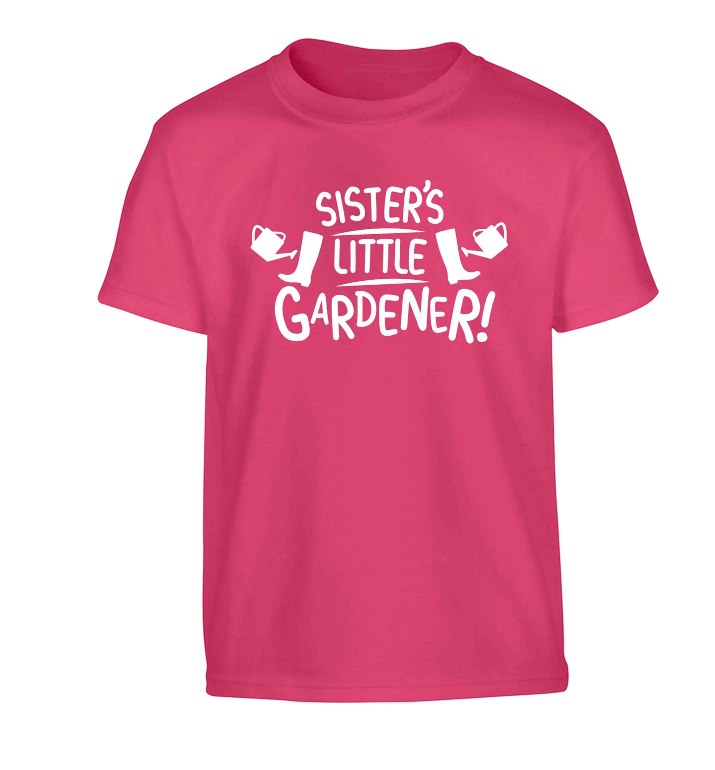 Sister's little gardener Children's pink Tshirt 12-13 Years