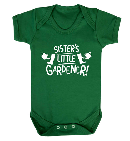 Sister's little gardener Baby Vest green 18-24 months