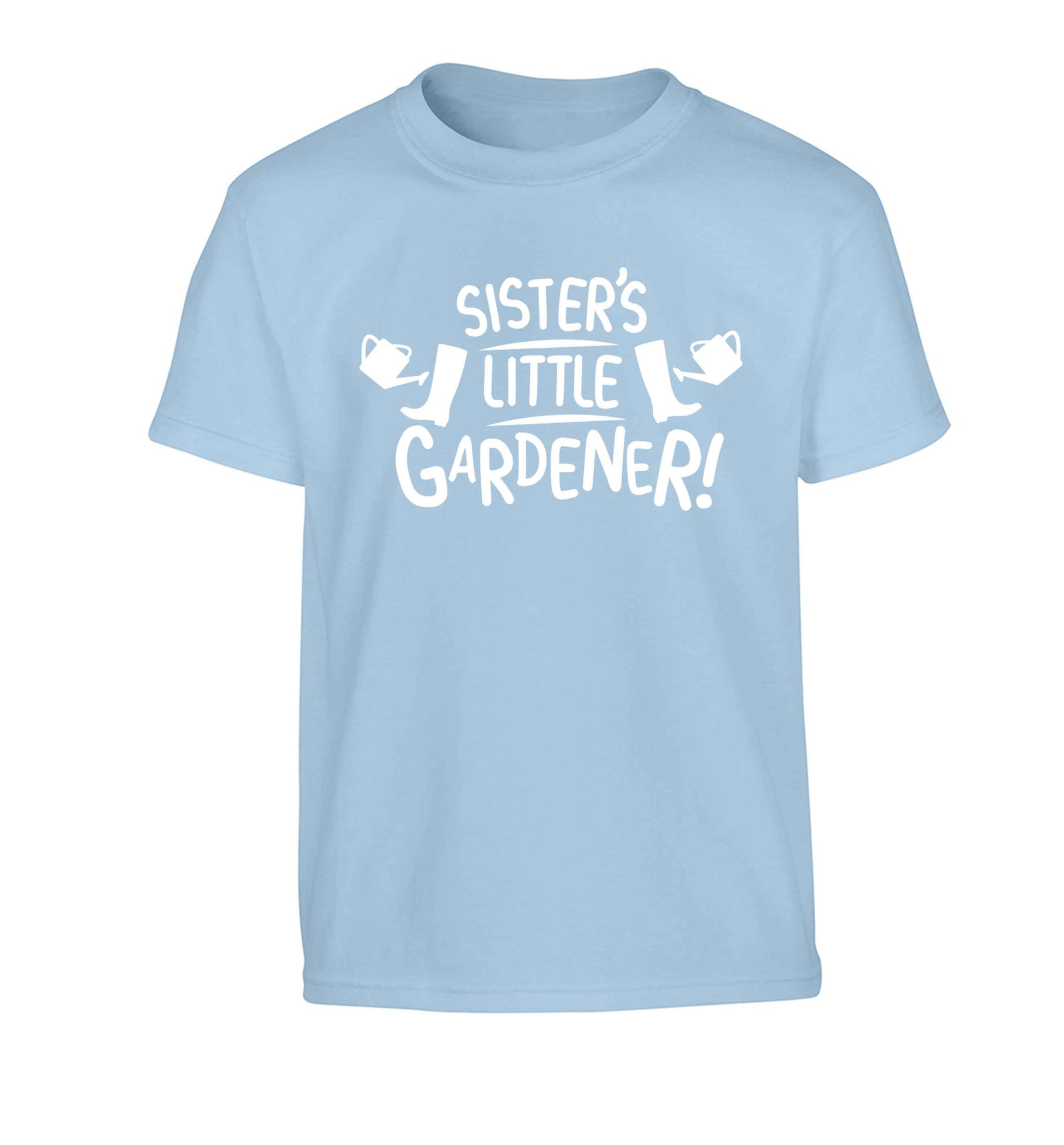 Sister's little gardener Children's light blue Tshirt 12-13 Years