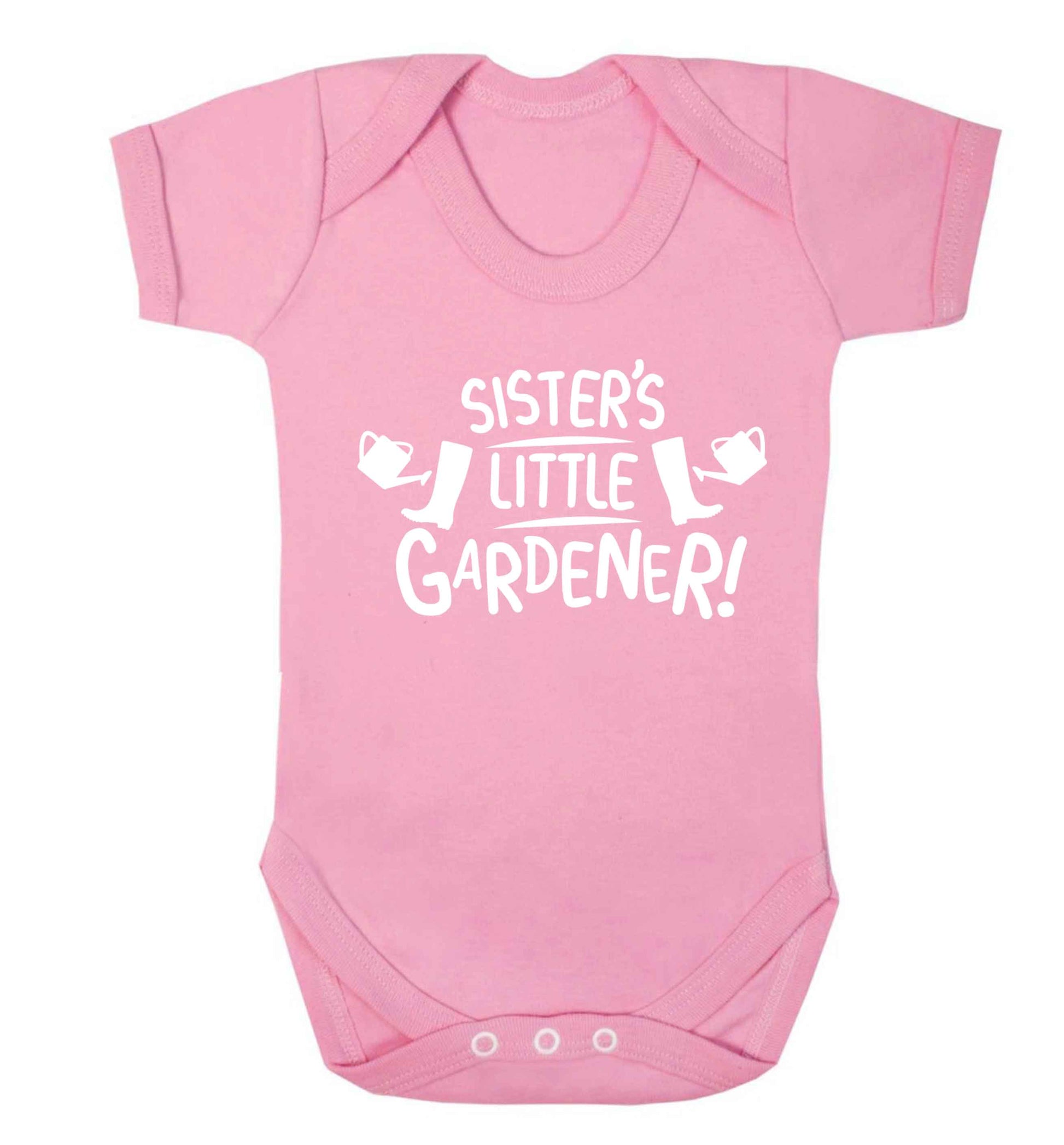 Sister's little gardener Baby Vest pale pink 18-24 months