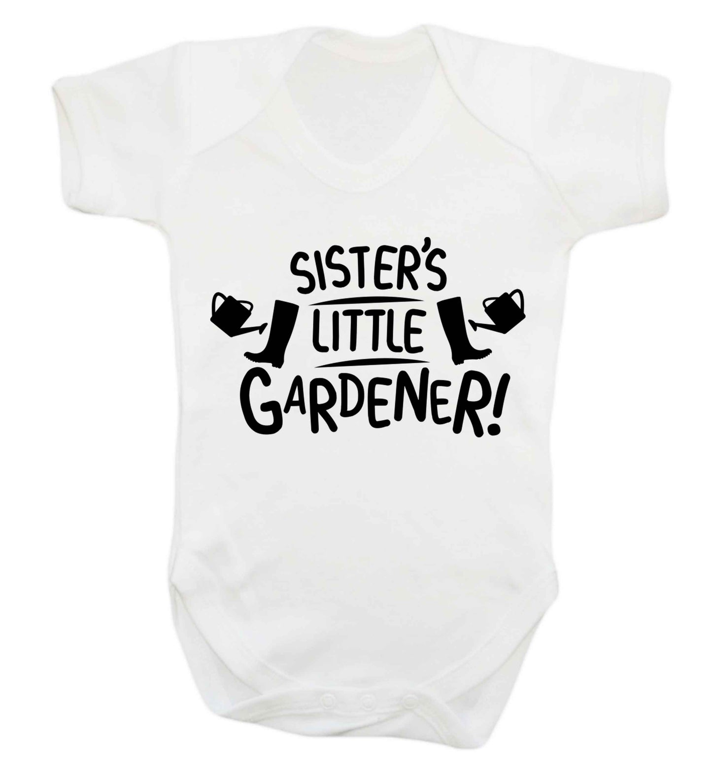 Sister's little gardener Baby Vest white 18-24 months