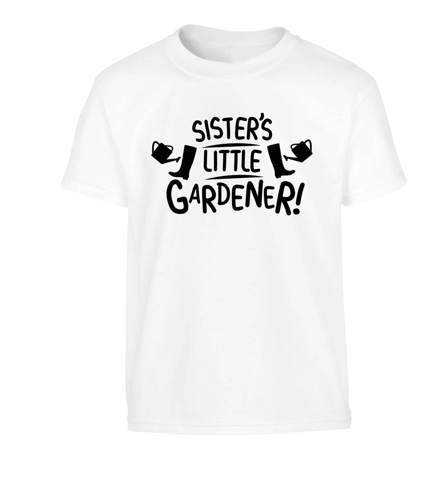 Sister's little gardener Children's white Tshirt 12-13 Years