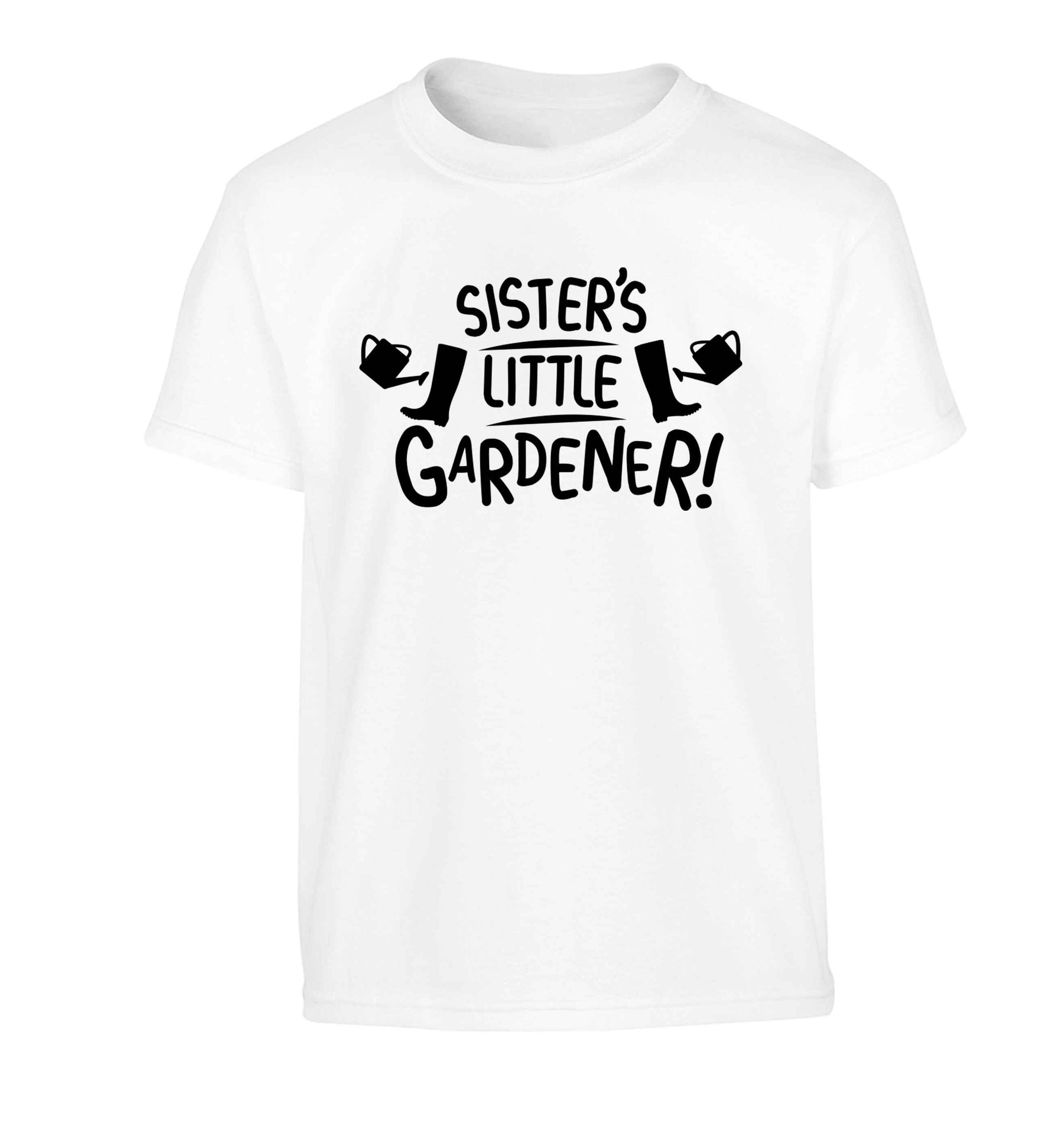 Sister's little gardener Children's white Tshirt 12-13 Years