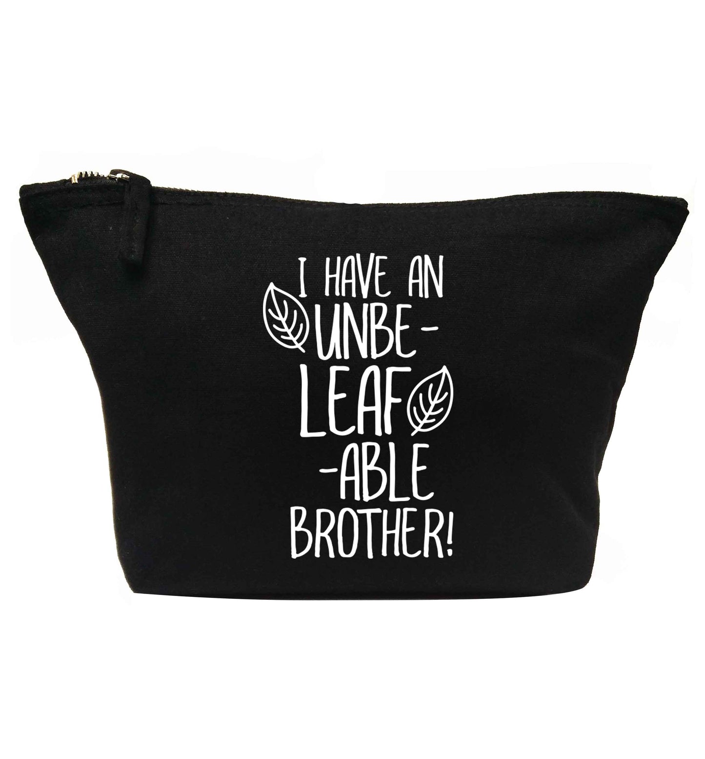 I have an unbe-leaf-able brother | makeup / wash bag