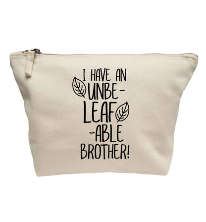 I have an unbe-leaf-able brother | makeup / wash bag