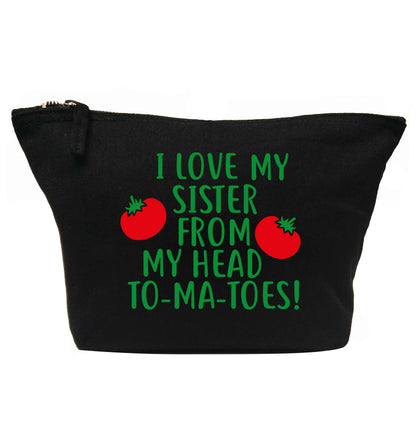 I love my sister from my head to-ma-toes | makeup / wash bag