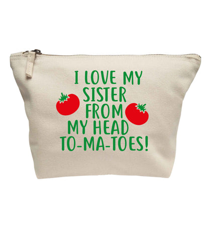 I love my sister from my head to-ma-toes | makeup / wash bag
