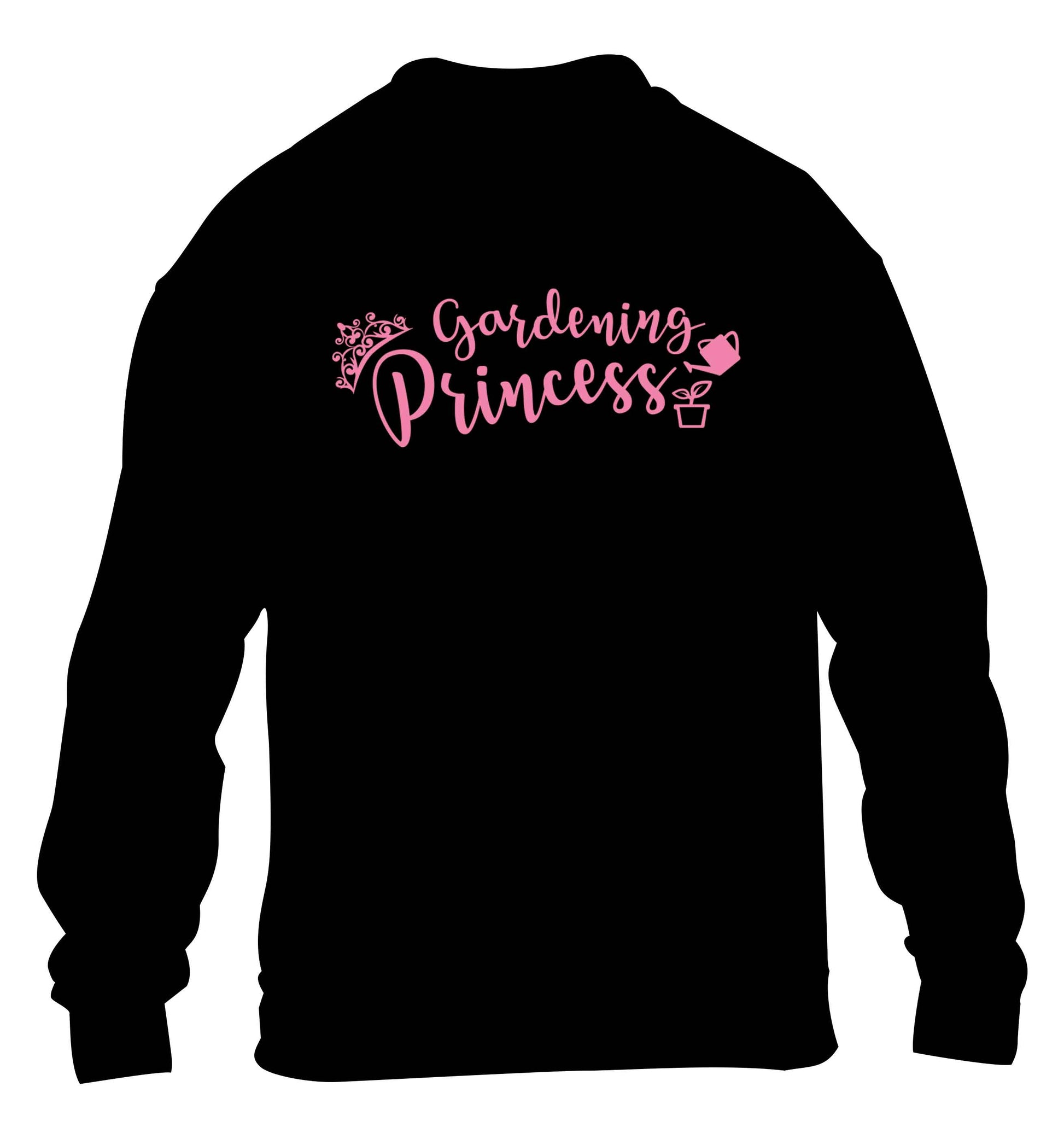 Gardening princess children's black sweater 12-13 Years