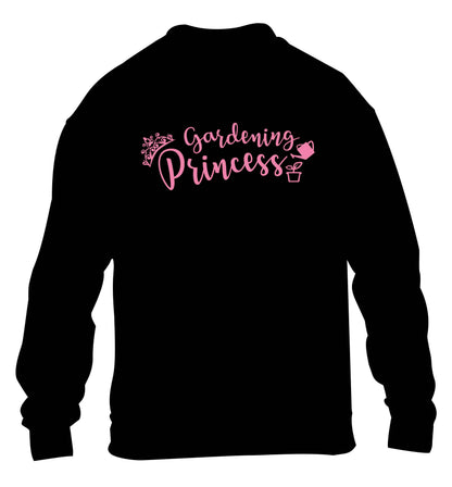 Gardening princess children's black sweater 12-13 Years