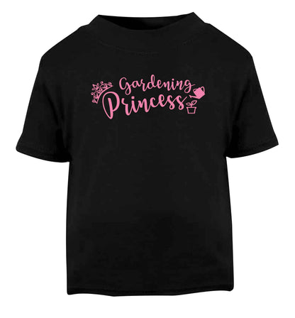 Gardening princess Black Baby Toddler Tshirt 2 years