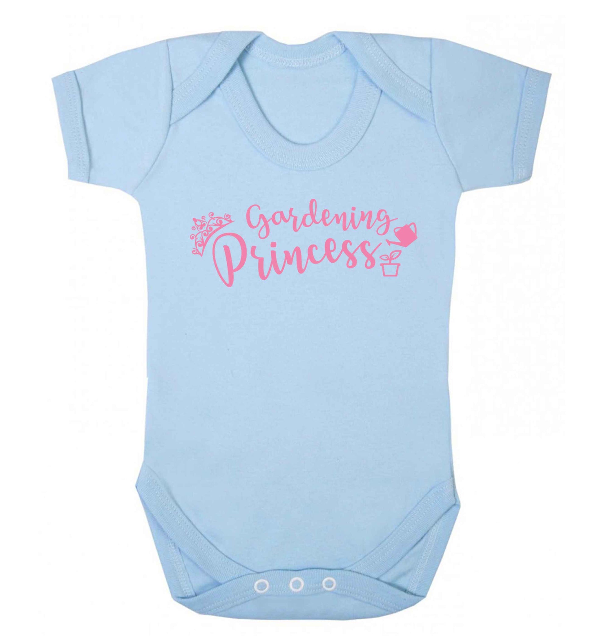Gardening princess Baby Vest pale blue 18-24 months