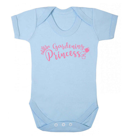 Gardening princess Baby Vest pale blue 18-24 months