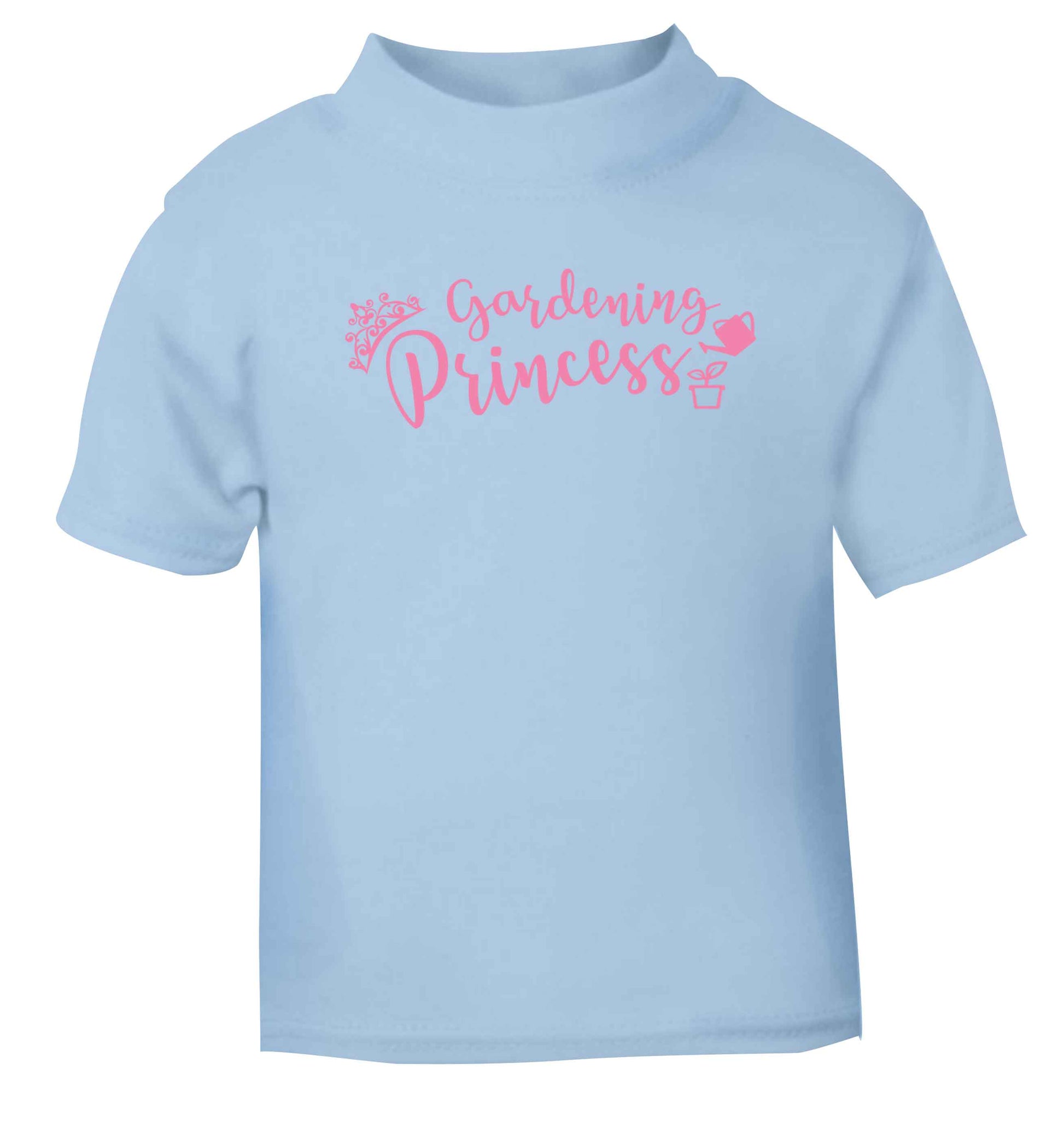 Gardening princess light blue Baby Toddler Tshirt 2 Years