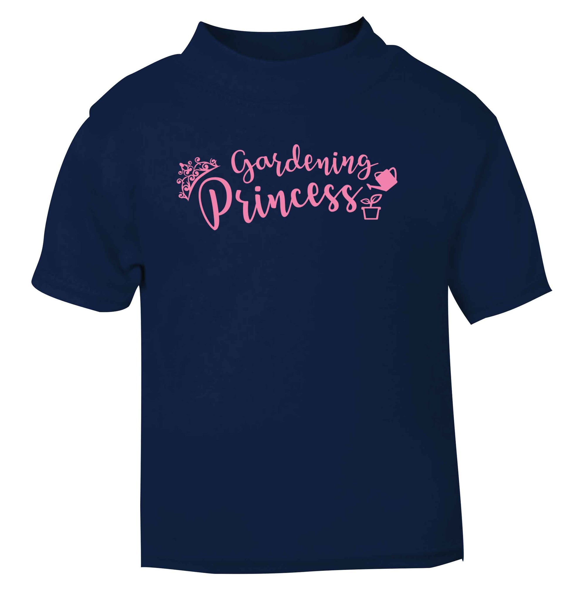 Gardening princess navy Baby Toddler Tshirt 2 Years