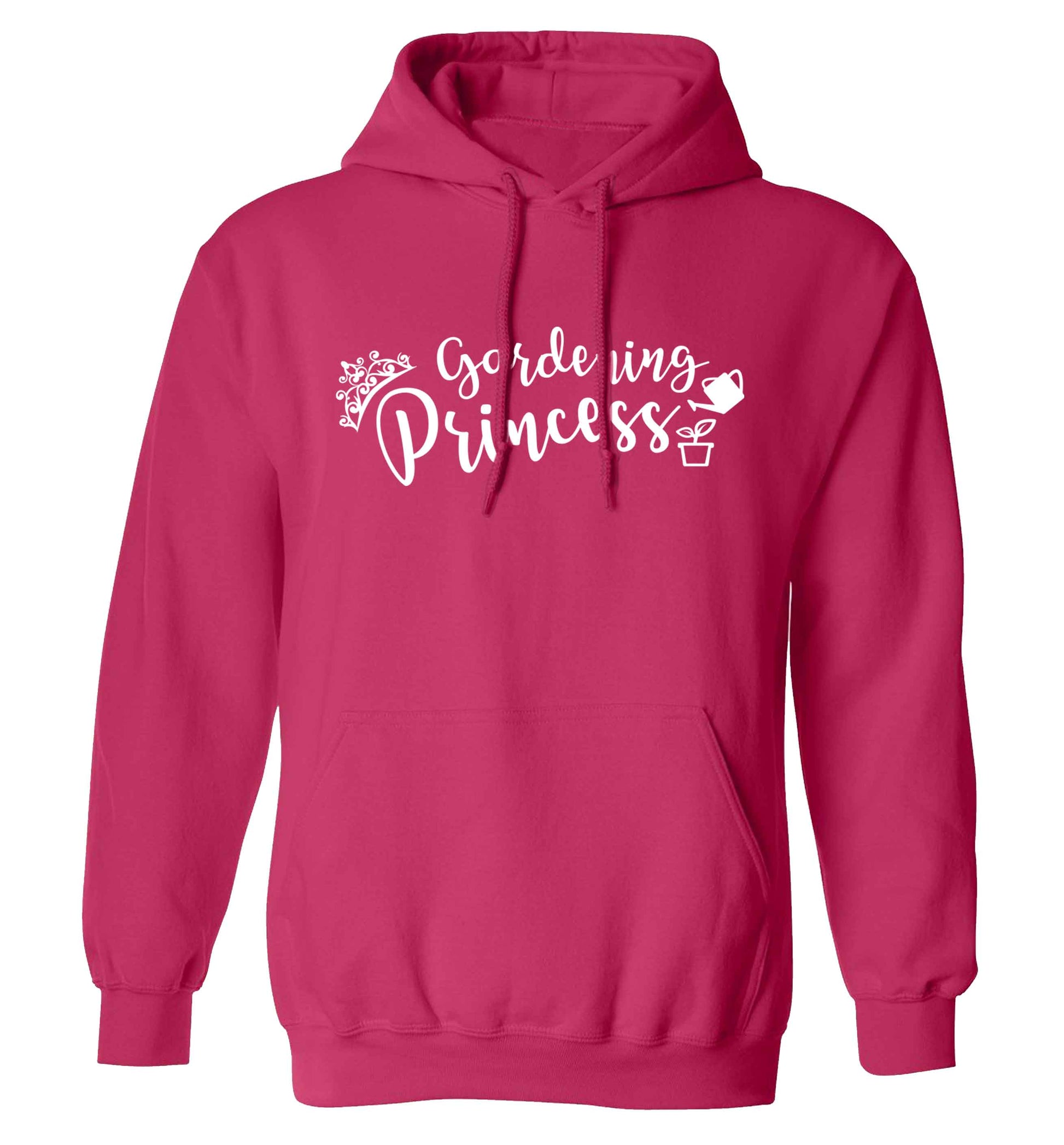 Gardening princess adults unisex pink hoodie 2XL