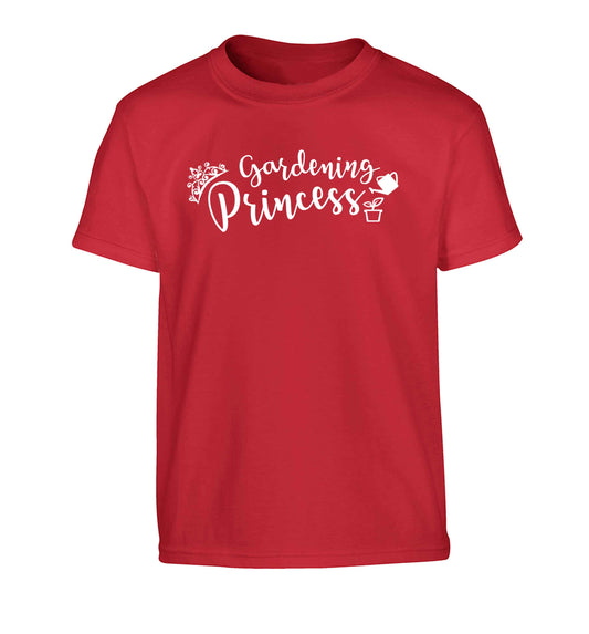 Gardening princess Children's red Tshirt 12-13 Years
