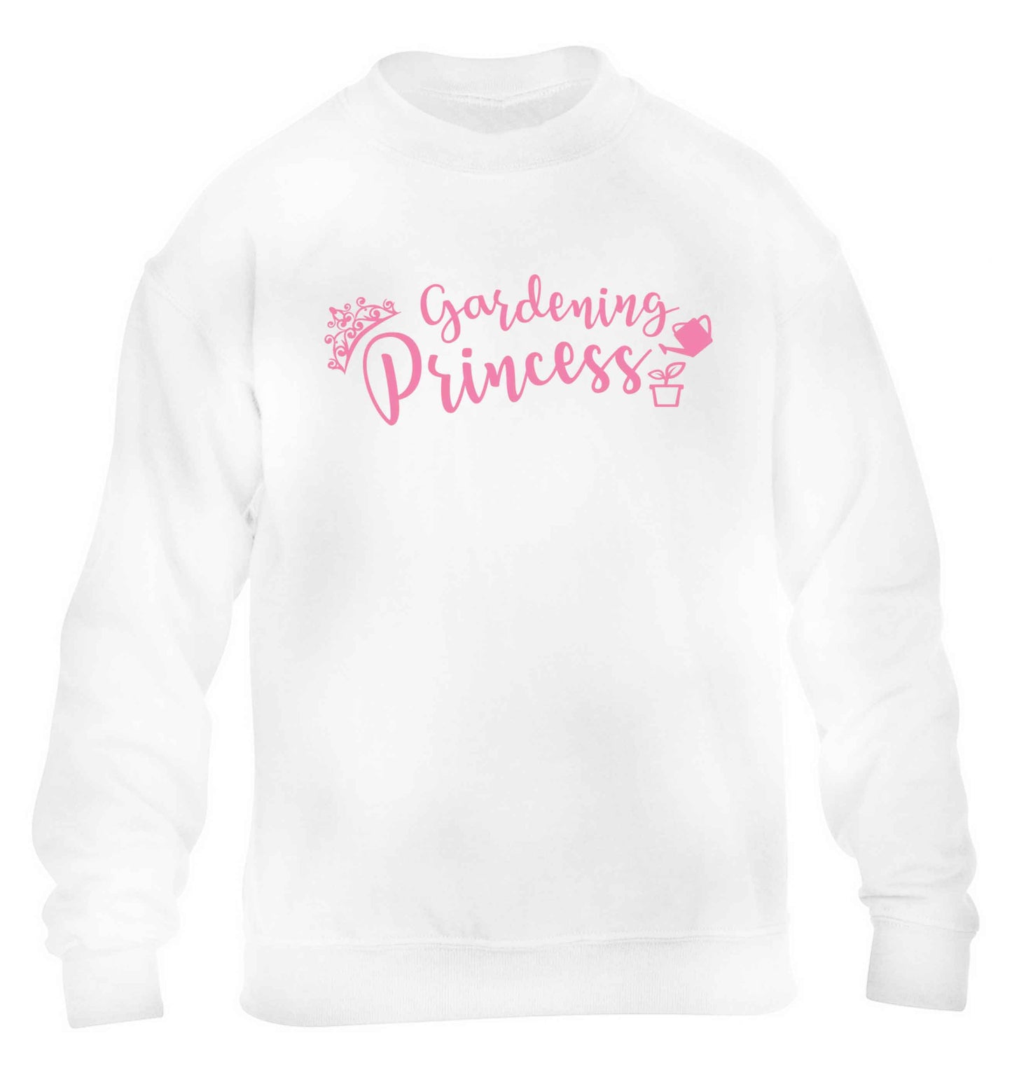 Gardening princess children's white sweater 12-13 Years