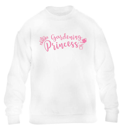 Gardening princess children's white sweater 12-13 Years