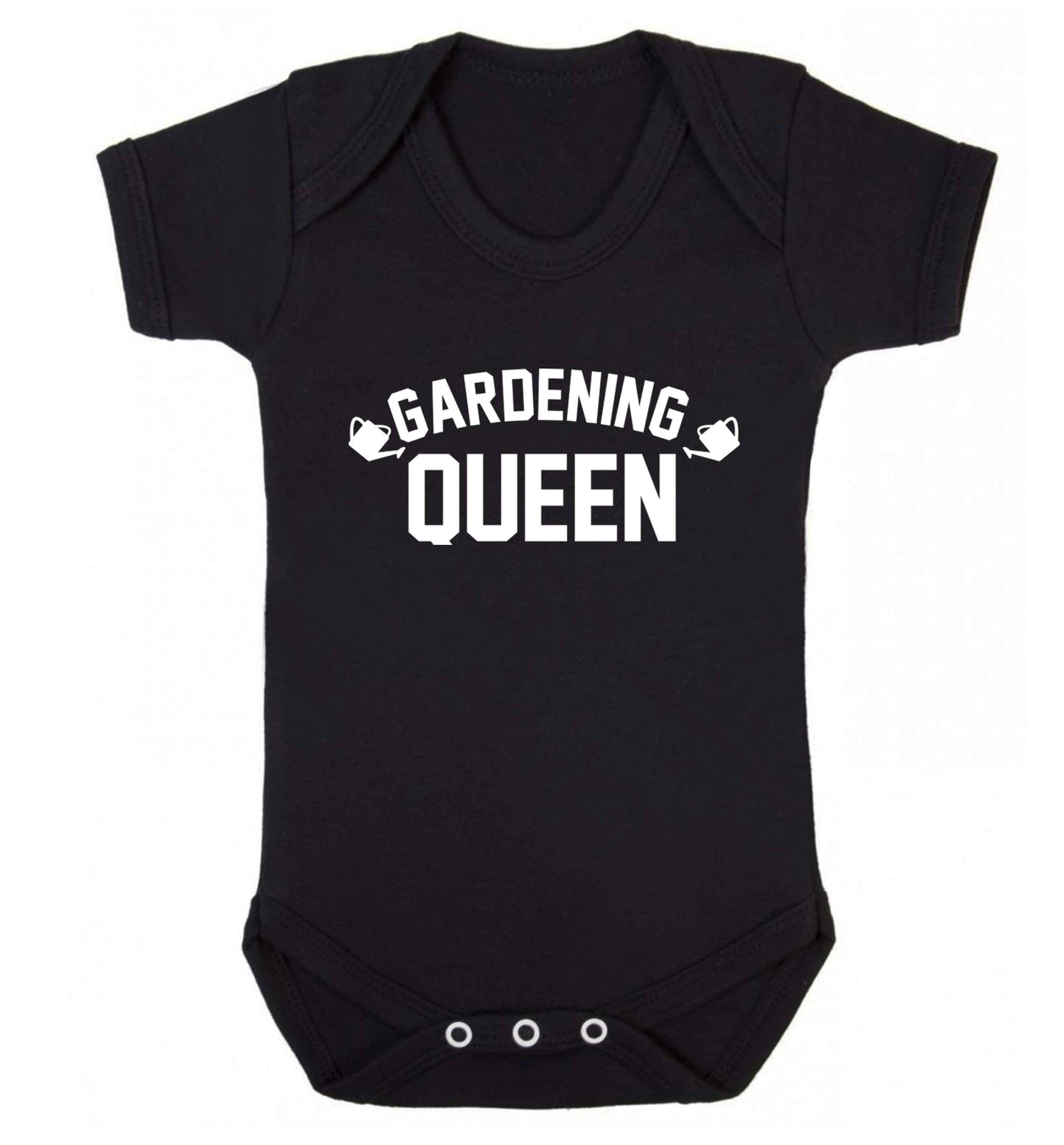 Gardening queen Baby Vest black 18-24 months