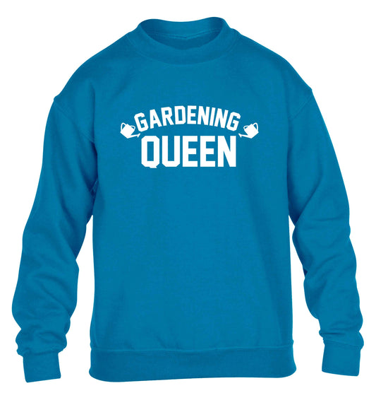 Gardening queen children's blue sweater 12-13 Years