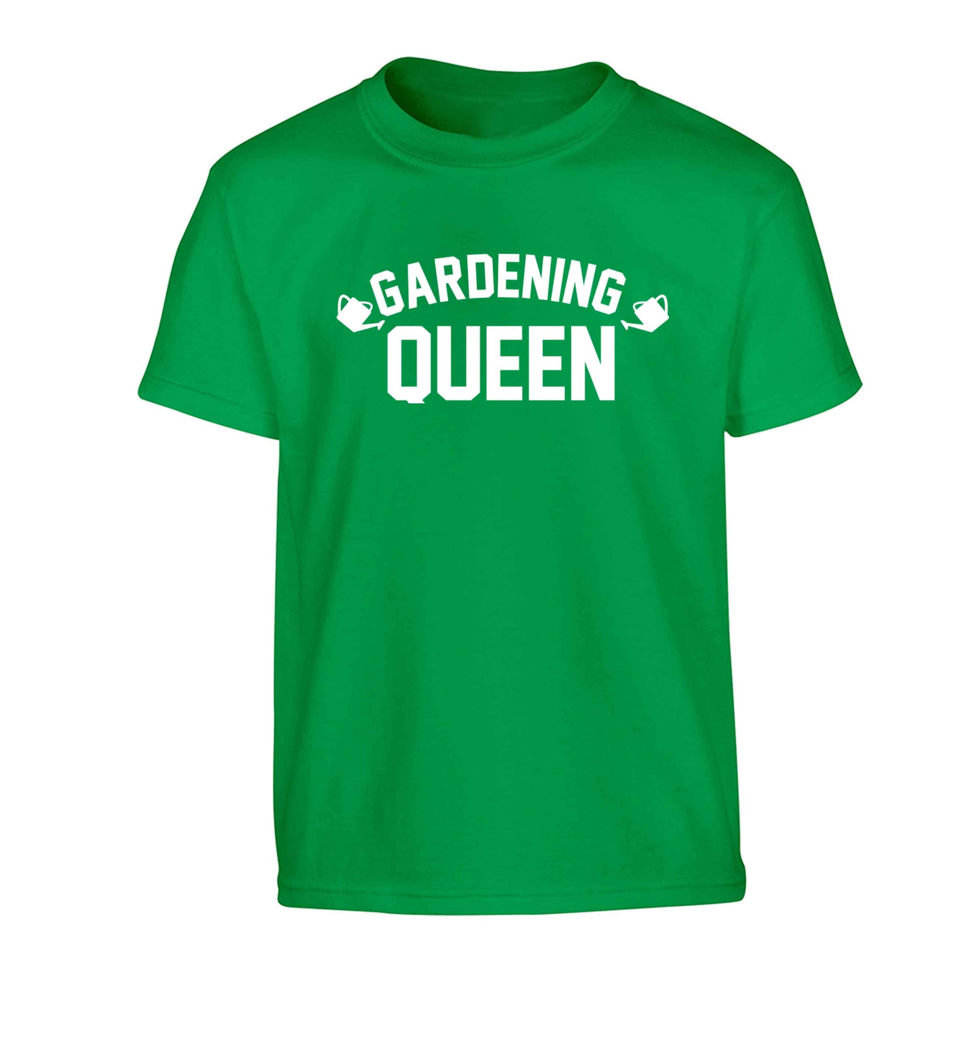 Gardening queen Children's green Tshirt 12-13 Years
