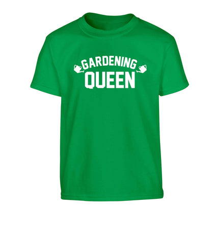 Gardening queen Children's green Tshirt 12-13 Years