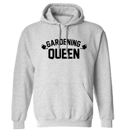Gardening queen adults unisex grey hoodie 2XL