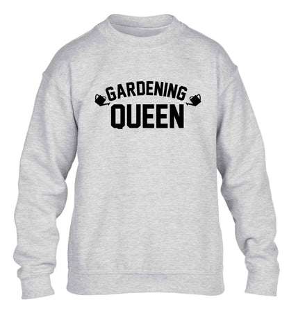 Gardening queen children's grey sweater 12-13 Years