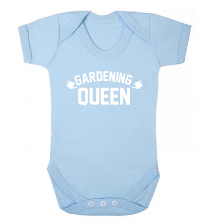 Gardening queen Baby Vest pale blue 18-24 months
