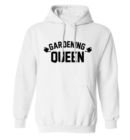 Gardening queen adults unisex white hoodie 2XL