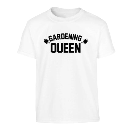 Gardening queen Children's white Tshirt 12-13 Years