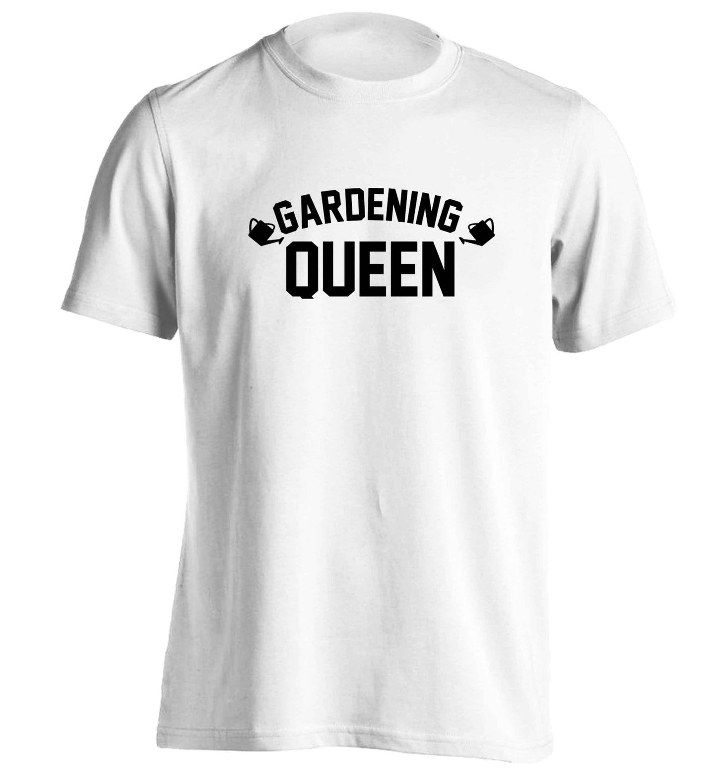 Gardening queen adults unisex white Tshirt 2XL
