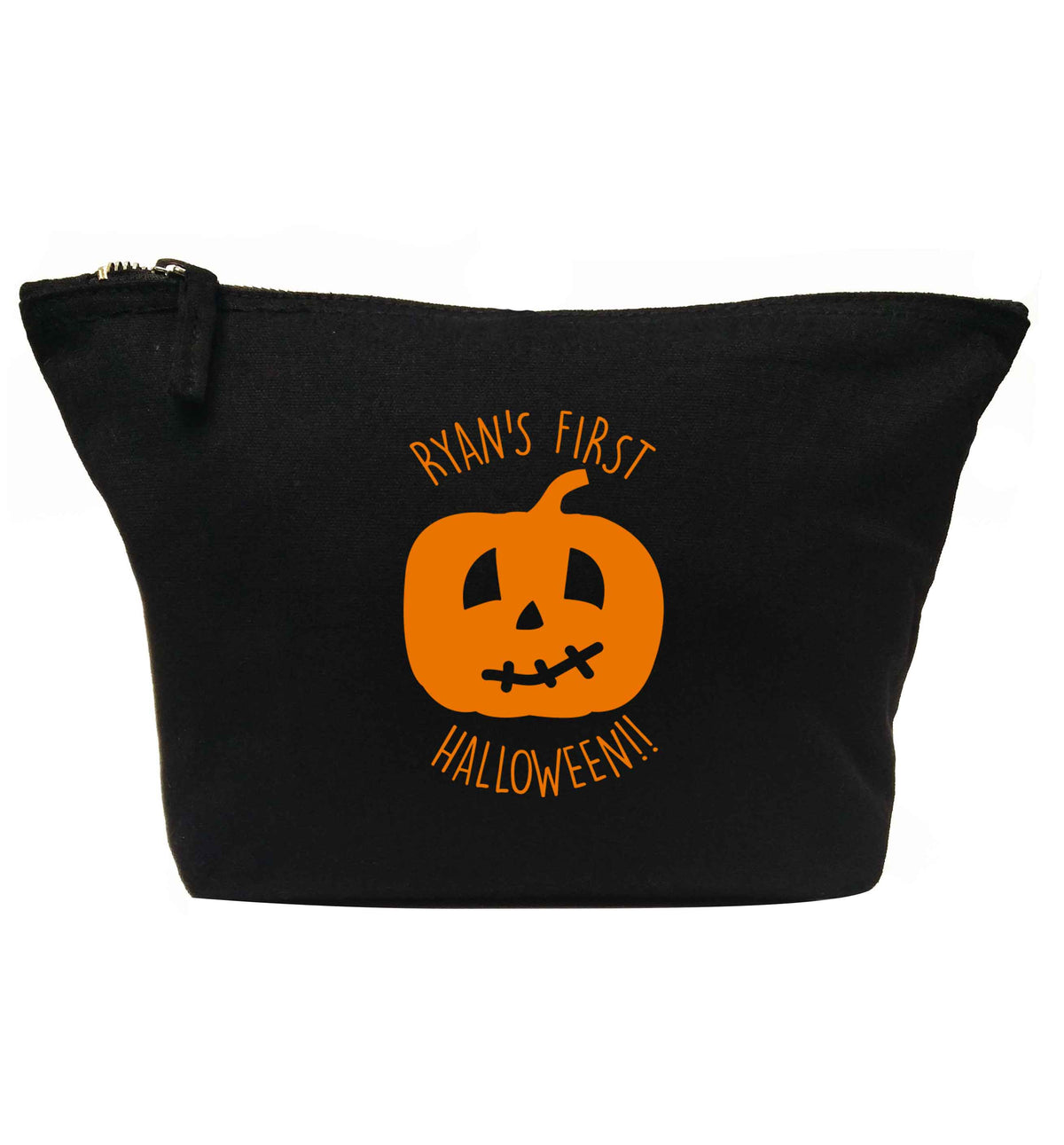 Personalised Halloween - pumpkin | Makeup / wash bag