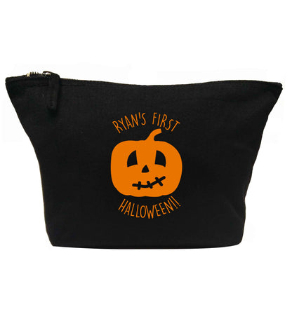 Personalised Halloween - pumpkin | Makeup / wash bag