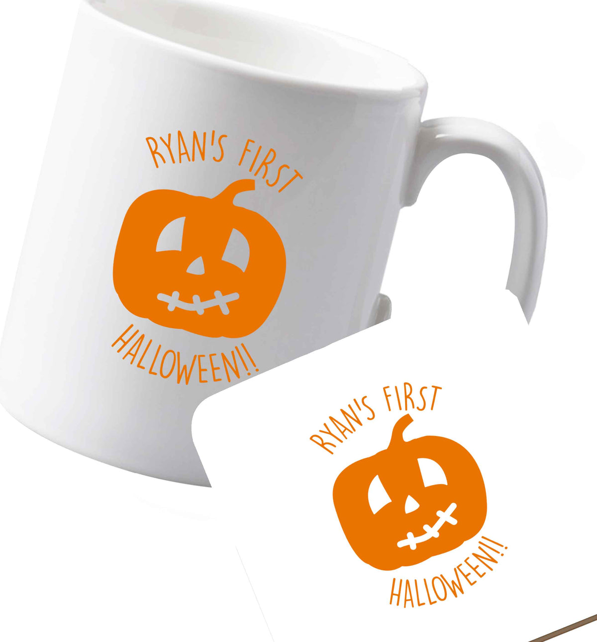 10 oz Ceramic mug and coaster Favourite Type Pan Pancake both sides