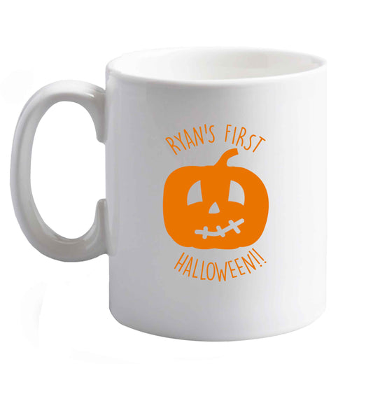 10 oz Favourite Type Pan Pancake ceramic mug right handed
