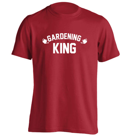 Gardening king adults unisex red Tshirt 2XL