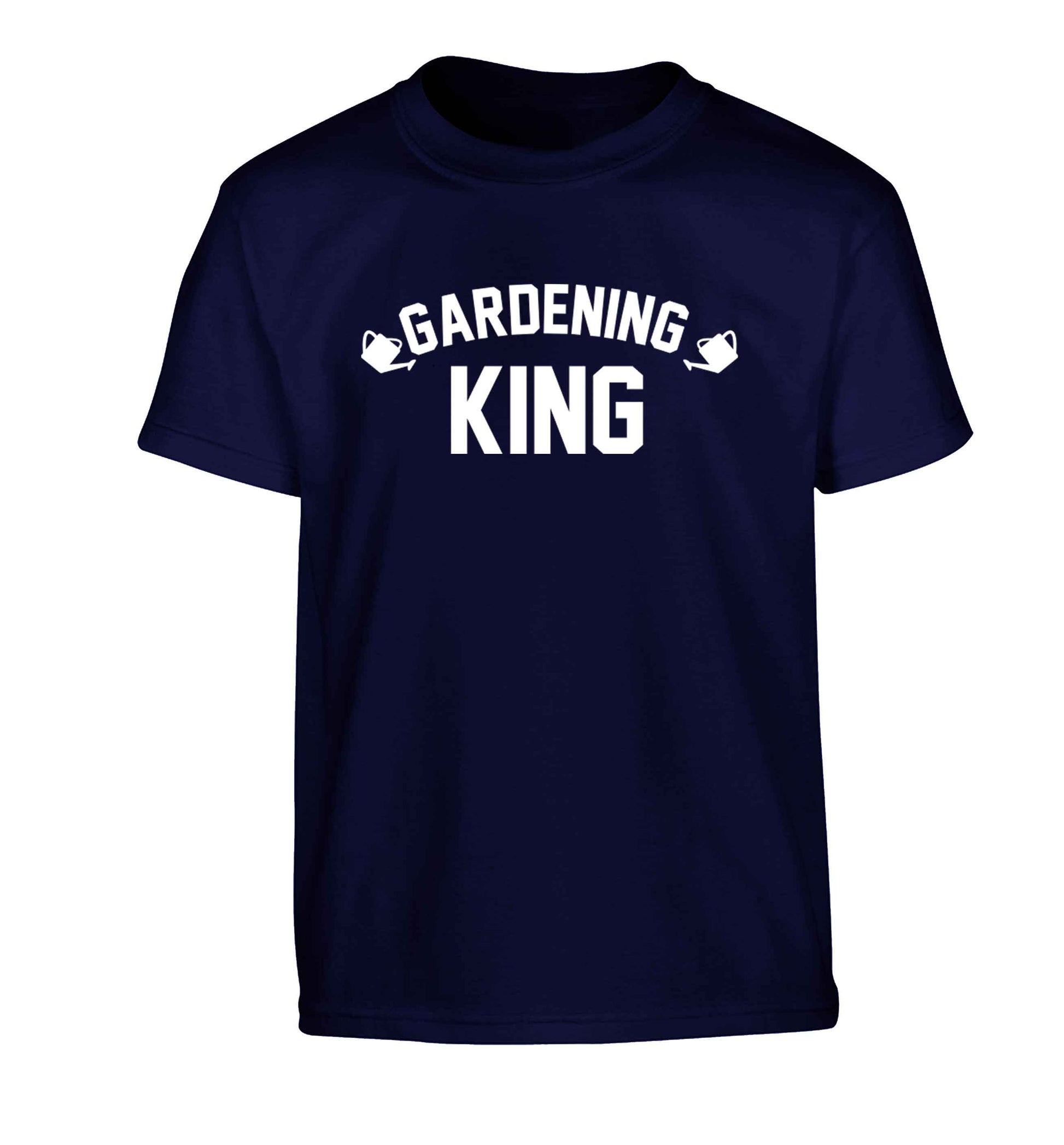 Gardening king Children's navy Tshirt 12-13 Years